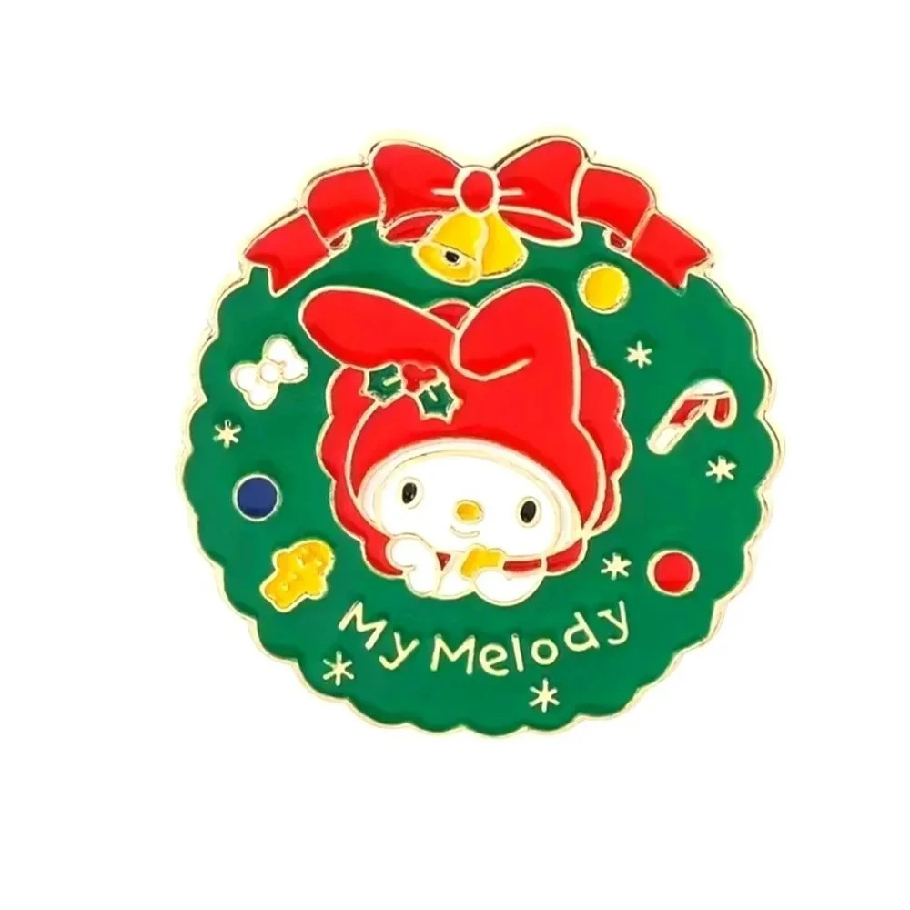 Sanrio My Melody Hello Kitty Gold Tone Enamel Pin